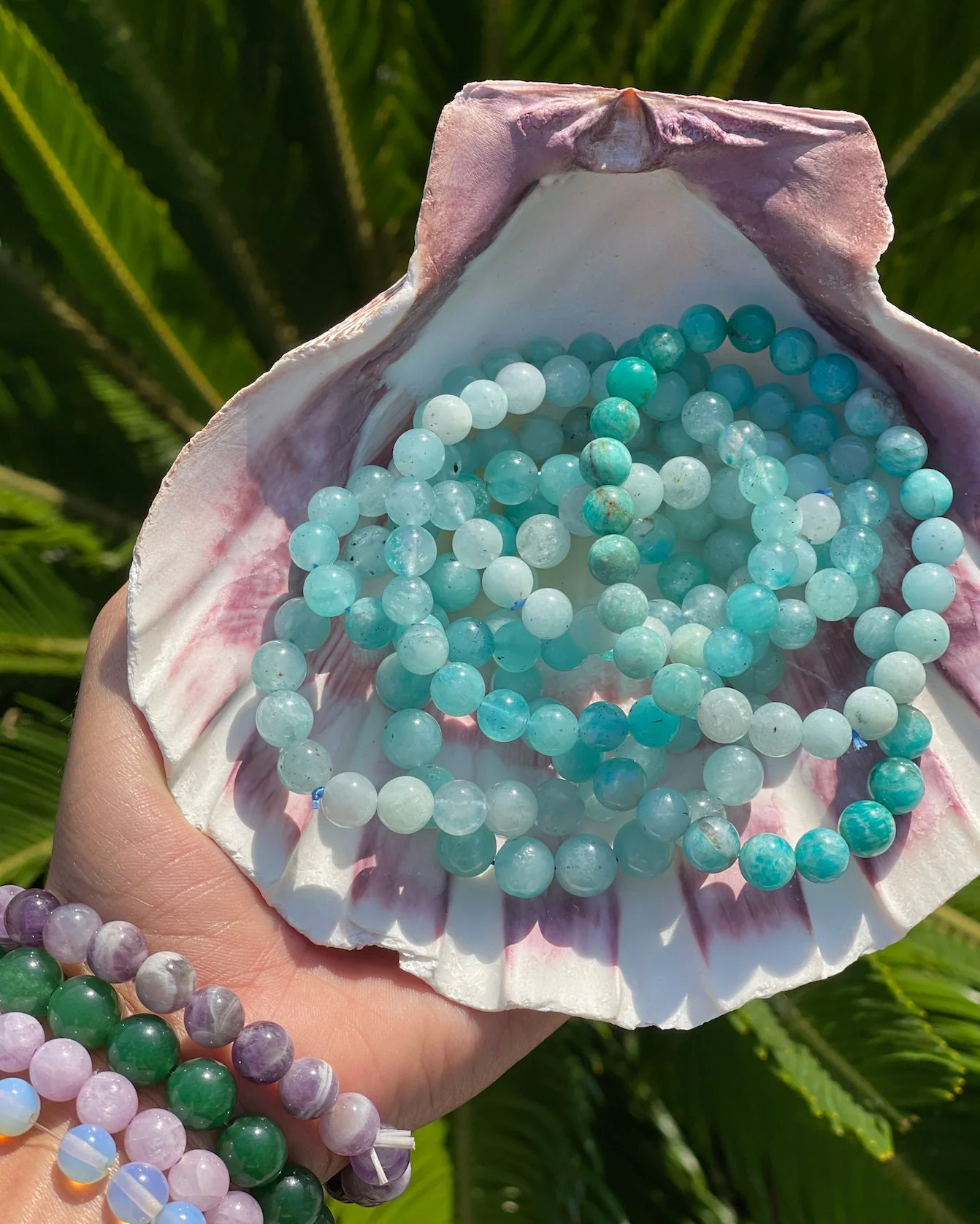 Amazonite Bracelet + Amazonite Gemstone Bracelet - Image 3